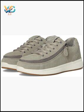 Fashion Sneakers with Zippered Closure Easy On/Off Leather Upper